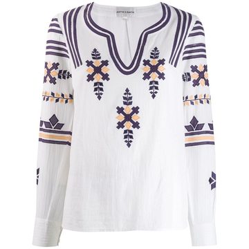 Anika embroidered top