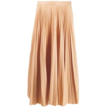 Savy pleated midi skirt