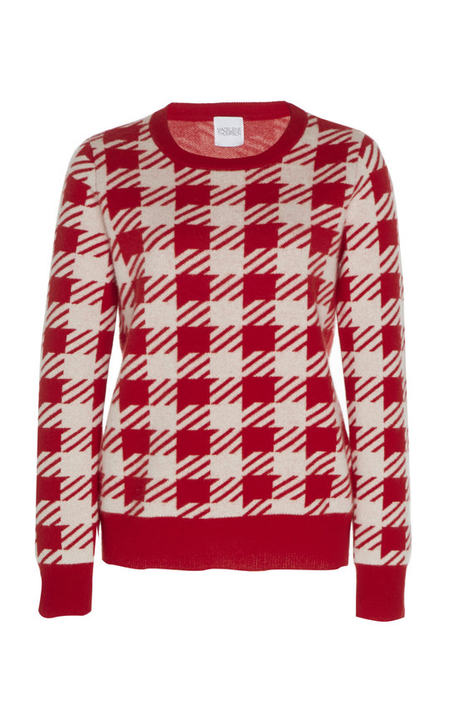 Atlas Plaid Cashmere Sweater展示图