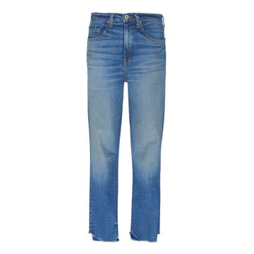 Frayed Rigid High-Rise Skinny Jeans