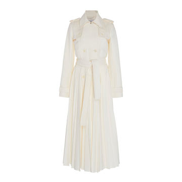 Stein Pleated Cotton Trench