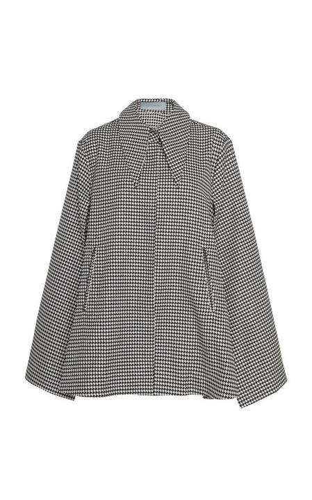 Gingham-Patterned Gabrielle Cotton Jacket展示图