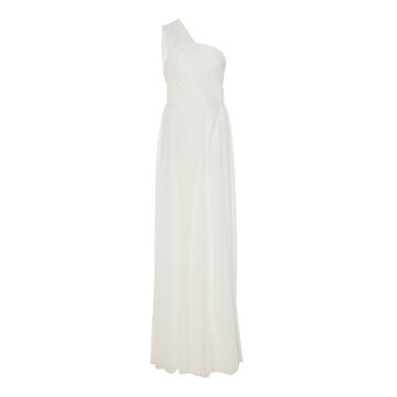One-Shoulder Silk-Georgette Gown