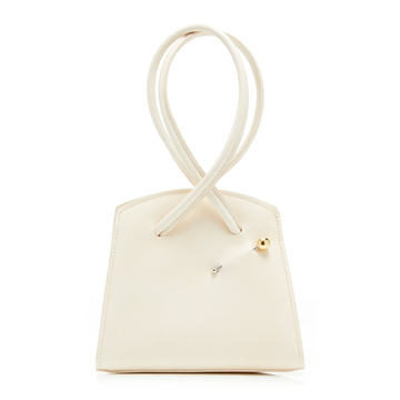 Twisted Triangle Leather Bag