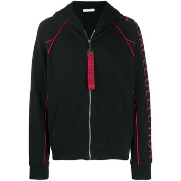 zip front hoodie