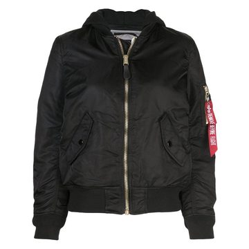 hooded bomber jacket