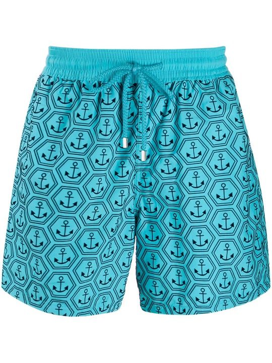 anchor print swim shorts展示图