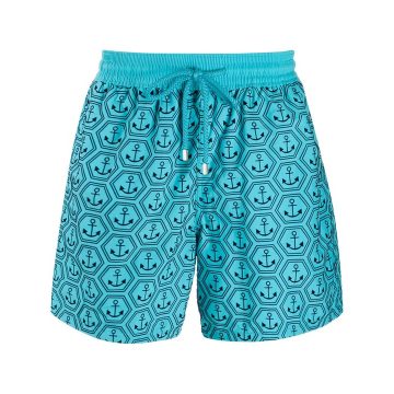 anchor print swim shorts
