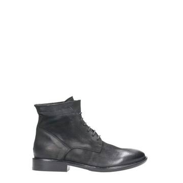 Strategia Black Nabuk Combat Boots