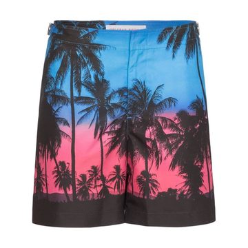 Bulldog palm print swim shorts