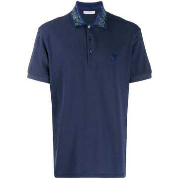 Medusa Head patch polo shirt