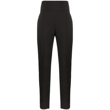 high-waisted tuxedo trousers