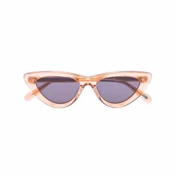 Peach cat eye sunglasses