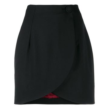 wrap mini skirt