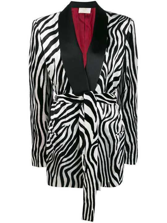 zebra printed blazer展示图