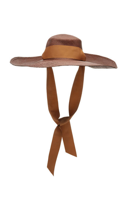 Cordovez Grosgrain-Trimmed Straw Hat展示图