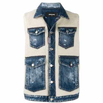 shearling denim jacket