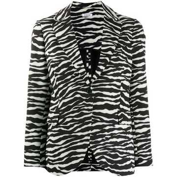 zebra print blazer