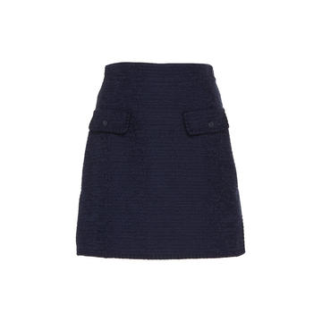 Tweed-Effect Cotton-Blend Skirt