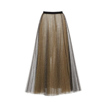 Embellished Lurex-Tulle Midi Skirt