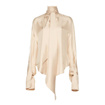 Connor Tie-Detailed Silk Blouse
