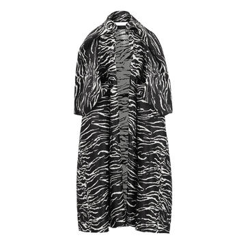 Geranium Zebra-Print Coat