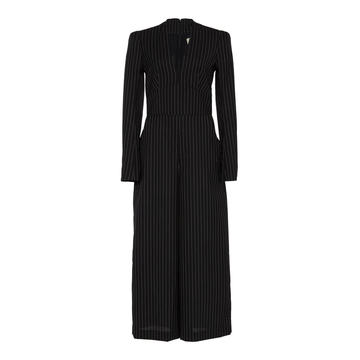 Rayleigh Pinstriped Cropped Crepe Jumpsuit