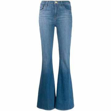 wide leg flared jeans