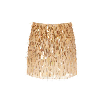 Sequin-Embellished Silk Skirt