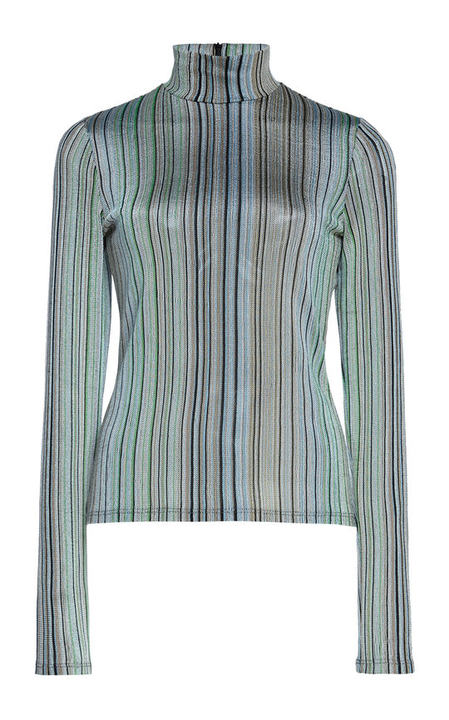 Mena Striped Turtleneck展示图