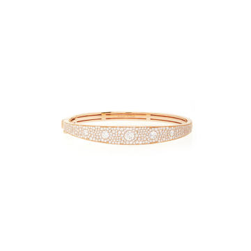 18k rose gold luxe pave cuff with diamonds