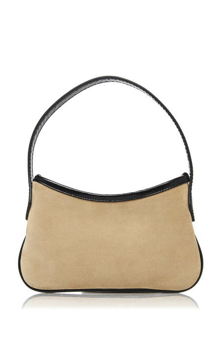 Kylie Mini Leather-Trimmed Suede Leather Bag展示图