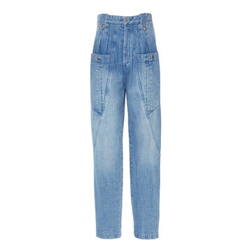 Kerris Rigid High-Rise Straight-Leg Jeans