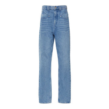 Dominic Rigid High-Rise Straight-Leg Jeans