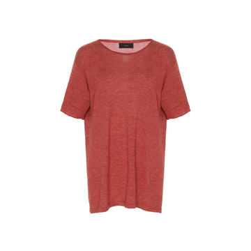 Wool Blend Knit T-Shirt