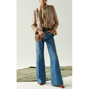 Rigid High-Rise Flare-Leg Jeans