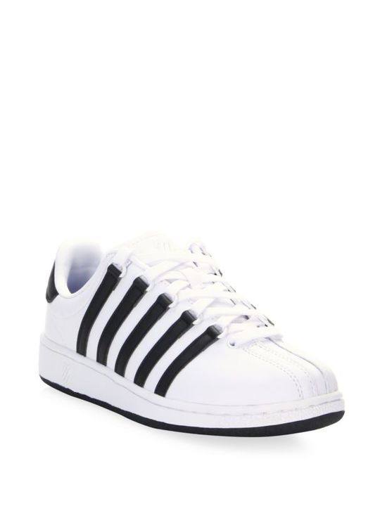 Classic Stripes Leather Sneakers展示图