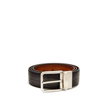 Versatile reversible leather belt