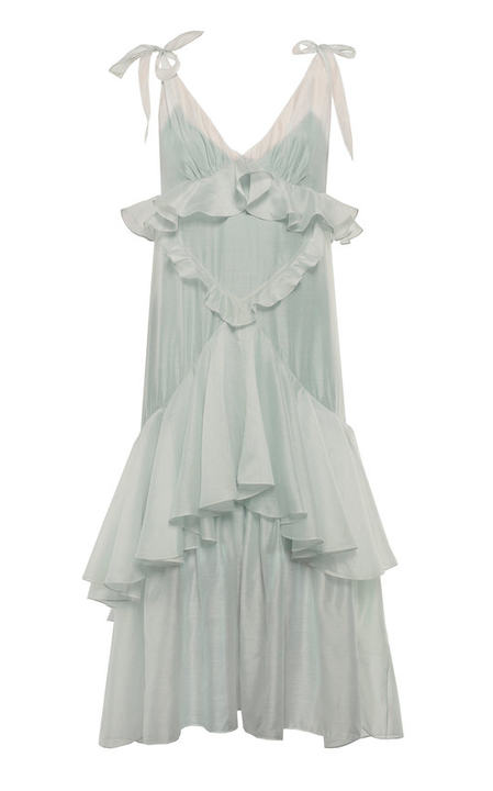 Lily Ruffle-Trimmed Organza Dress展示图