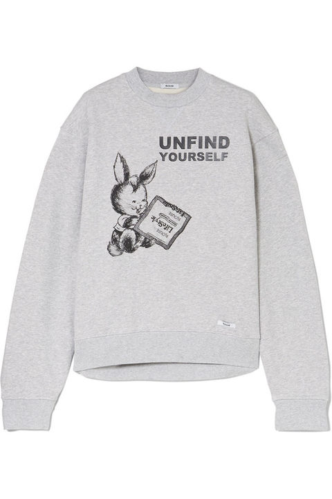 Unfind Yourself 印花纯棉毛巾布卫衣展示图