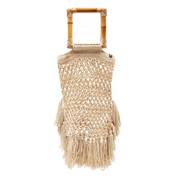 Narciso Macrame Top Handle Bag