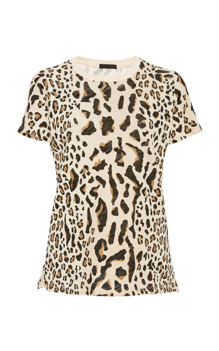 Leopard-Print Cotton-Jersey T-Shirt展示图