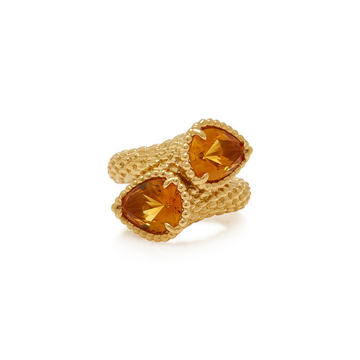 18K Yellow Gold And Citrine Ring