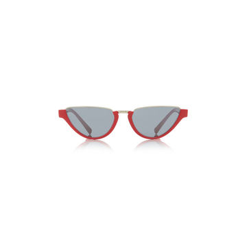 Hexagon-Frame Metal Sunglasses