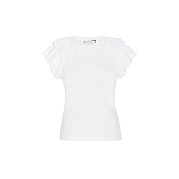 Cassis Ruffle Shoulder Shirt