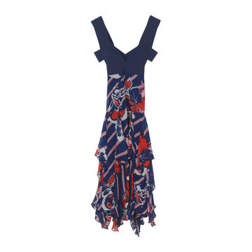 Keke Printed Chiffon Dress