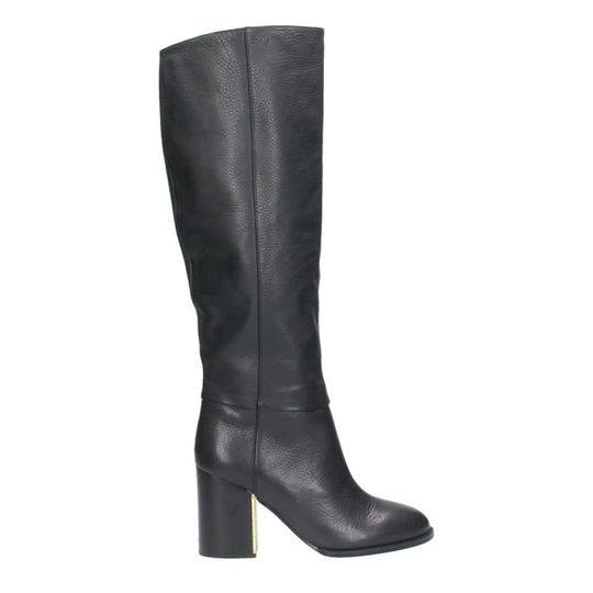 Jil Sander Navy Black Calf Leather Boots展示图