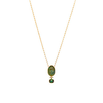 Labradorite Scarab Necklace