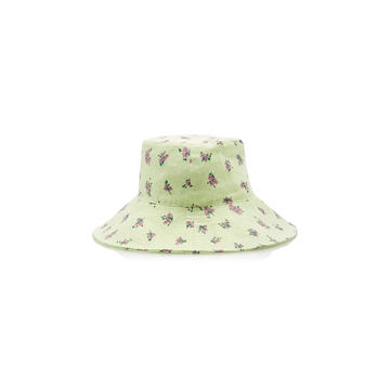 Bettina Floral-Print Linen Bucket Hat