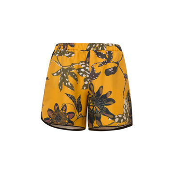 Powerful Flora Mid-Rise Silk Shorts